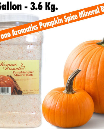 Keyano Aromatics - Pumpkin Spice Mineral Bath / 1 Gallon - 128 oz. - 3.6 Kg. by Keyano Aromatics