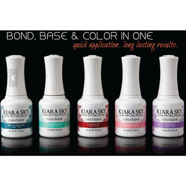 Kiara Sky Soak Off Gel Polish + Matching Lacquer - Base Coat by Kiara Sky