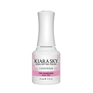 Kiara Sky Soak Off Gel Polish + Matching Lacquer - Ice Cream Parlour Collection - PINK CHAMPAGNE - #565