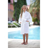 Kid's Kimono Waffle Robe / White - Ages 8-10 Years by Boca Terry