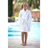 Kid's Shawl Velour Robe / White - Ages 6-10 Years by Boca Terry