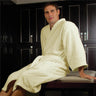 Kimono-Style Terry Velour Robe / Natural / 12 oz. / Regular / Pockets