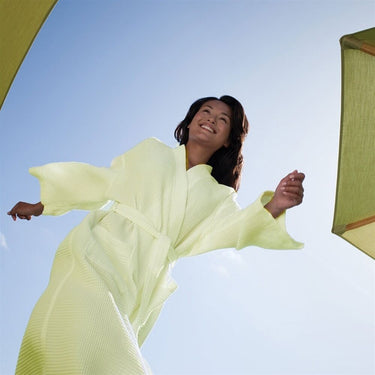 Kimono Waffle Robe - Basic Waffle - 67% Cotton / 33% Poly / Ecru by Boca Terry