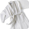 Kimono Waffle Robe - Large Diamond Waffle with Piping - 67% Cotton / 33% Poly / White by Boca Terry