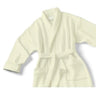 Knit Waffle Shawl Collar Robe / Ecru by Boca Terry