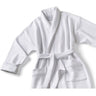 Knit Waffle Shawl Collar Robe / White by Boca Terry