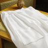 Knit Waffle Wrap / White / 2XL