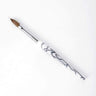 Kolinsky Acrylic White Marble Brush #8
