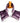 Kozi - Comforting Shoulder Wrap / Material: Velour / Size: 17"L x 16"W / Color: Amethyst