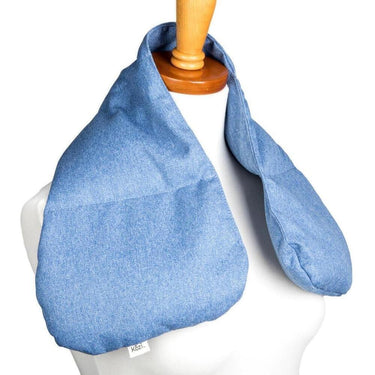 Kozi - D&eacute;collet&eacute; Neck Wrap / Material: Twill / Size: 28"L x 9"W / Color: Chambray