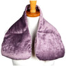 Kozi - D&eacute;collet&eacute; Neck Wrap / Material: Velour / Size: 28"L x 9"W / Color: Amethyst