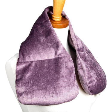 Kozi - D&eacute;collet&eacute; Neck Wrap / Material: Velour / Size: 28"L x 9"W / Color: Amethyst