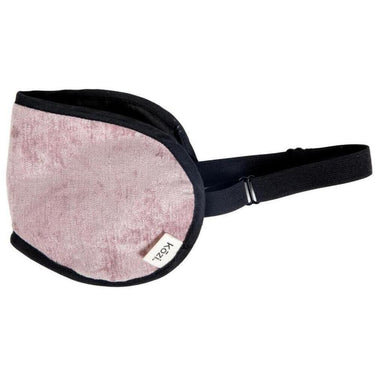 Kozi - Restoring Eye Mask / Material: Velour / Size: 9"L x 4"W / Color: Blush