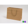 Kraft Eurotote Bags with Rope Handles - 13"W x 5"D x 10"H / 1 Case (100 per Case)