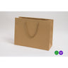 Kraft Eurotote Bags with Rope Handles - 16"W x 6"D x 12"H / 1 Case (100 per Case)