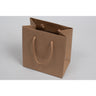 Kraft Eurotote Bags with Rope Handles - 6"W x 3-1/2"D x 6-1/2"H / 1 Case (100 per Case)