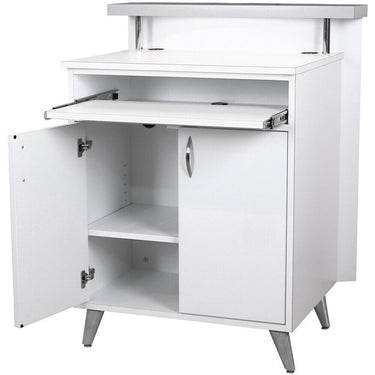 Kurve Concierge Reception Desk / 33"W x 30"D x 36"H x 42"H / 50 Color Choices / Made to Order - Ships in 8-9 Weeks by Collins