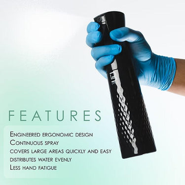 L3VEL3 Beveled Spray Bottle / Black