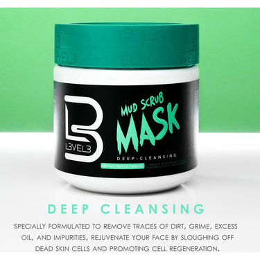 L3VEL3 Mud Scrub Mask / 16.9 oz.