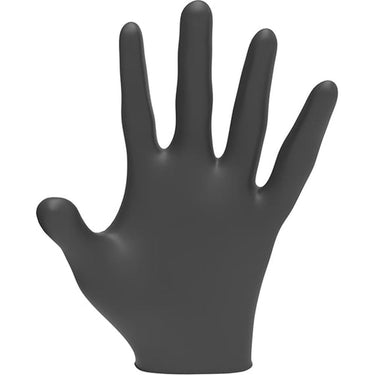 L3VEL3 Nitrile Black Gloves - LARGE / 100 Pack - 3.5 mil Thickness