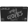 L3VEL3 Nitrile Liquid Metal Gloves - MEDIUM / 100 Pack - 4 mil Thickness
