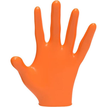 L3VEL3 Nitrile Orange Gloves - LARGE / 100 Pack - 3.5 mil Thickness