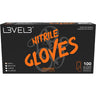 L3VEL3 Nitrile Orange Gloves - SMALL / 100 Pack - 3.5 mil Thickness