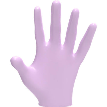 L3VEL3 Nitrile Pearl Lavender Gloves - SMALL / 100 Pack - 4 mil Thickness