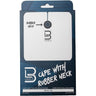 L3VEL3 Professional Rubber Neck Cutting Cape - 55.5" W x 58" L / White
