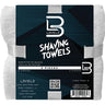L3VEL3 White Shaving Towel - 27"L x 13.5"W / 3 Pack