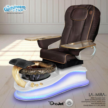 La Mira Pedicure Spa with Upgraded 9690 Chair / Featuring Advanced Massage Therapy by Gulfstream