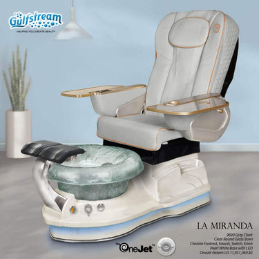 La Miranda Pedicure Spa with Upgraded 9690 Chair / Featuring Advanced Massage Therapy by Gulfstream