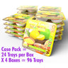 La Palm Collagen Spa 4 Step Pedi Tray - Honey Lemon Lime / Case Pack = 24 Trays per Box X 4 Boxes = 96 Trays