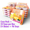 La Palm Collagen Spa 4 Step Pedi Tray - Honey Orange Tangerine Zest / Case Pack = 24 Trays per Box X 4 Boxes = 96 Trays