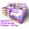 La Palm Collagen Spa 4 Step Pedi Tray - Honey Sweet Lavender Fields / Case Pack = 24 Trays per Box X 4 Boxes = 96 Trays