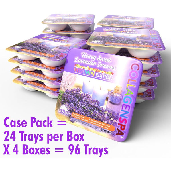 La Palm Collagen Spa 4 Step Pedi Tray - Honey Sweet Lavender