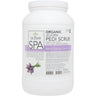 La Palm Organic Jojoba Pedi Scrub - Gentle Foot Buffer with Aloe Vera &amp; Vitamin E - SWEET LAVENDAR DREAMS - STEP 2 / 1 Gallon - 3.79 Liters