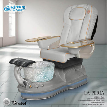 La Peria Pedicure Spa with Upgraded 9690 Chair / Featuring Advanced Massage Therapy by Gulfstream