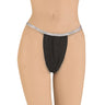 Ladies G-String Disposable Panties - BLACK - One Size Fits Most / 12 per Pack X 30 Packs = 360 Disposable Panties
