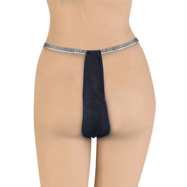 Ladies G-String Disposable Panties - BLACK - One Size Fits Most / 12 per Pack X 30 Packs = 360 Disposable Panties