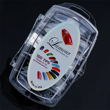 Lamour Clear Stiletto Nail Tips - Dramatically Thin & Edgy - Box 100 Tips