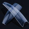 Lamour Coffin Nail Tips - Edgy Square Shape - Clear Color - Box 100 Tips