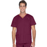 Landau Proflex Men's 4-Pocket V-Neck Top - WINE / Sizes S - 5XL