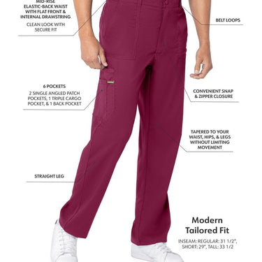 Landau Proflex Men's Straight-Leg Cargo Pants - WINE / Sizes S - 5XL