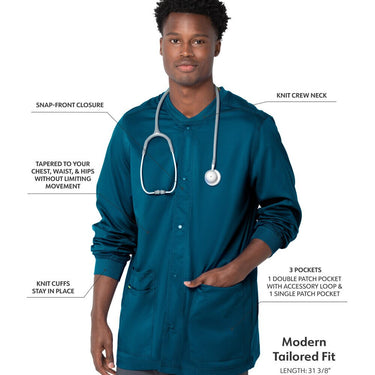 Landau Proflex Men's Warm-Up Jacket - CARIBBEAN / Sizes S - 5XL