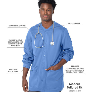 Landau Proflex Men's Warm-Up Jacket - CEIL / Sizes S - 5XL