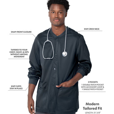 Landau Proflex Men's Warm-Up Jacket - GRAPHITE / Sizes S - 5XL