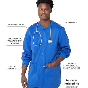 Landau Proflex Men's Warm-Up Jacket - ROYAL / Sizes S - 5XL