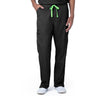 Landau Proflex Unisex Straight-Leg Cargo Scrub Pants - BLACK / Sizes XS - 5XL