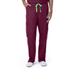 Landau Proflex Unisex Straight-Leg Cargo Scrub Pants - WINE / Sizes XS - 5XL